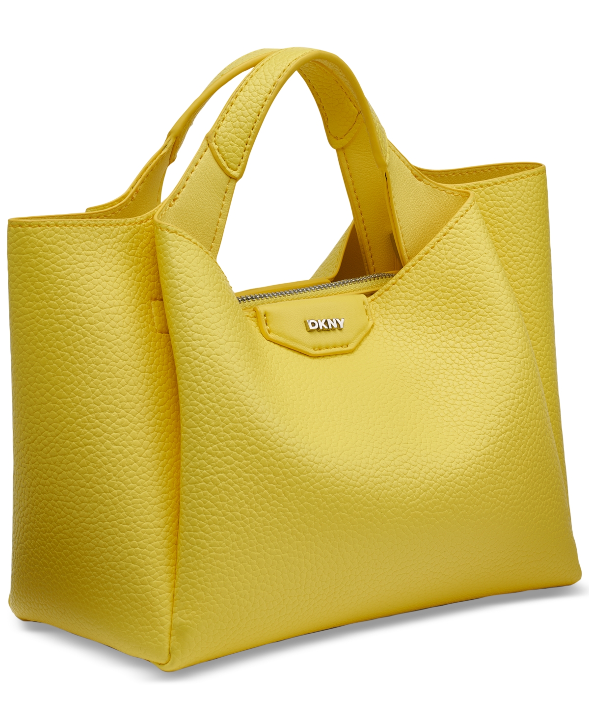 Shop Dkny Willa Mini Satchel Bag In Daffodil