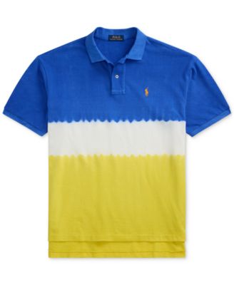 Men's Classic-Fit Dip-Dyed Mesh Polo Shirt