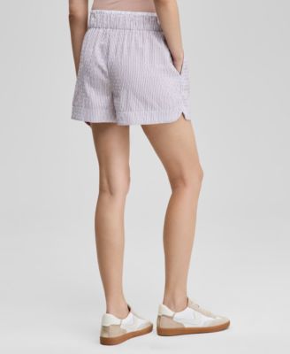 Women's Striped Seersucker Boxer Shorts, Exclusively at Macy's