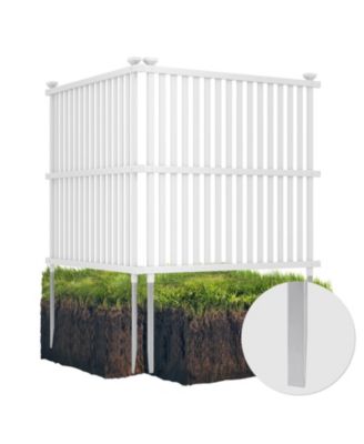 Air Conditioner Fence Panel with Metal Ground Stakes for Outside