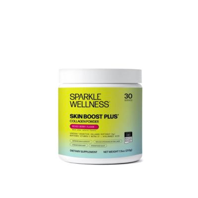 Skin Boost Plus [30-Serves] | Collagen Powder Supplement with Verisol Bioactive Hydrolyzed Collagen Peptides, Vitamin C & Hyaluronic Acid - Mixed berr