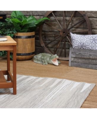 Chloe the Crabby Crocodile Realistic Polystone Garden Statue Decor for Indoor or Outdoor Use - 18"