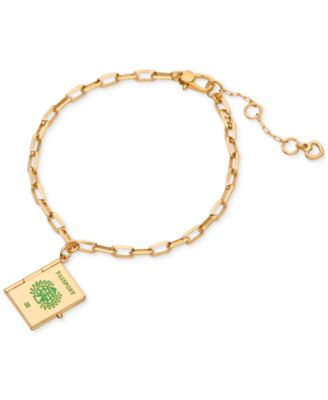 kate spade new york - Gold-Tone Out of Office Passport Charm Bracelet
