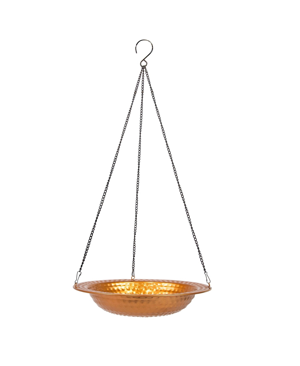 Copper Bird Bath for Outdoors - Hanging Bird Bath for Outside - 12&#x22; Diameter - Copper