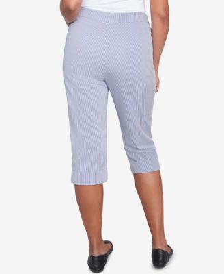 Women's Land of The Free Striped Cuffed Clamdigger Pants