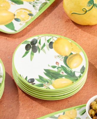 Limone Melamine 6-Pc. Salad Plates, Service For 6