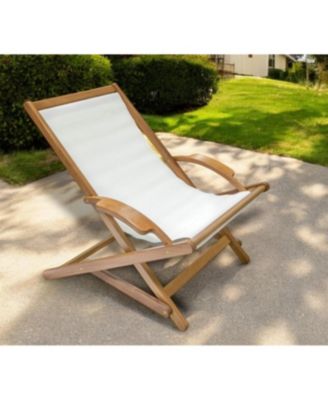 Solid Wood Deck Chair – Indoor/Outdoor Seating for Patio, Deck, and Garden