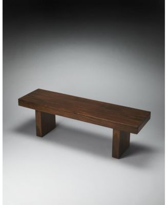 Modern Chunky Solid Wood Bench – Stylish Seating for Living Room & Entryway
