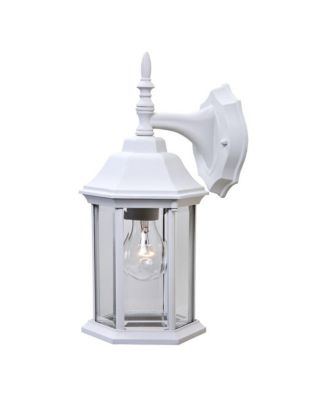 Adjustable Swing Arm Wall Light with Clear Glass Shade for Home Decor