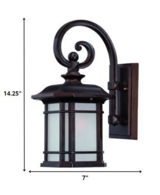 Frosted Linen Glass Lantern Wall Light for Entryway Hallway or Patio