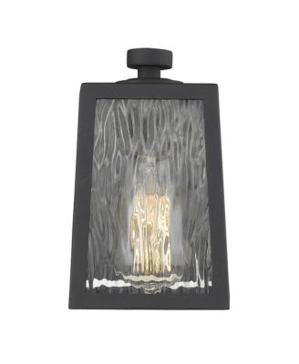 Classic Glass Panel Outdoor Wall Sconce for Patio and Garage