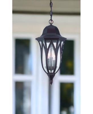 Hanging Light with Geometric Glass Shade – Contemporary Ceiling Lamp