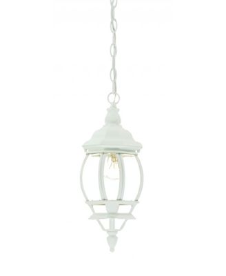 White Glass Globe Hanging Light