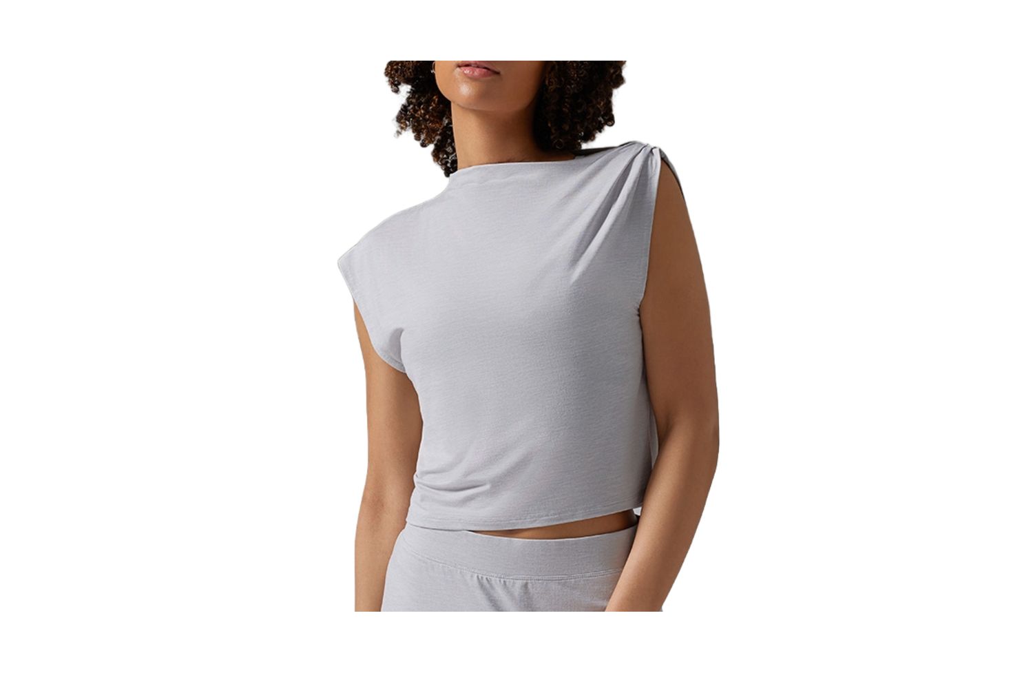 Women's Brushed Tec Knit Asymmetrical Tee