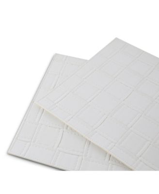 Bostonian Reversible Premium Leather Wipe Clean Placemat 12" x 18" Rectangular Placemats Set of 4