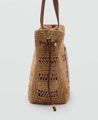 Women's Natural Fiber Shopper Bag