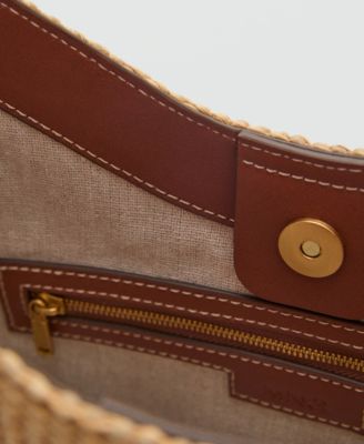 Women's Contrast Canvas Shoulder Bag