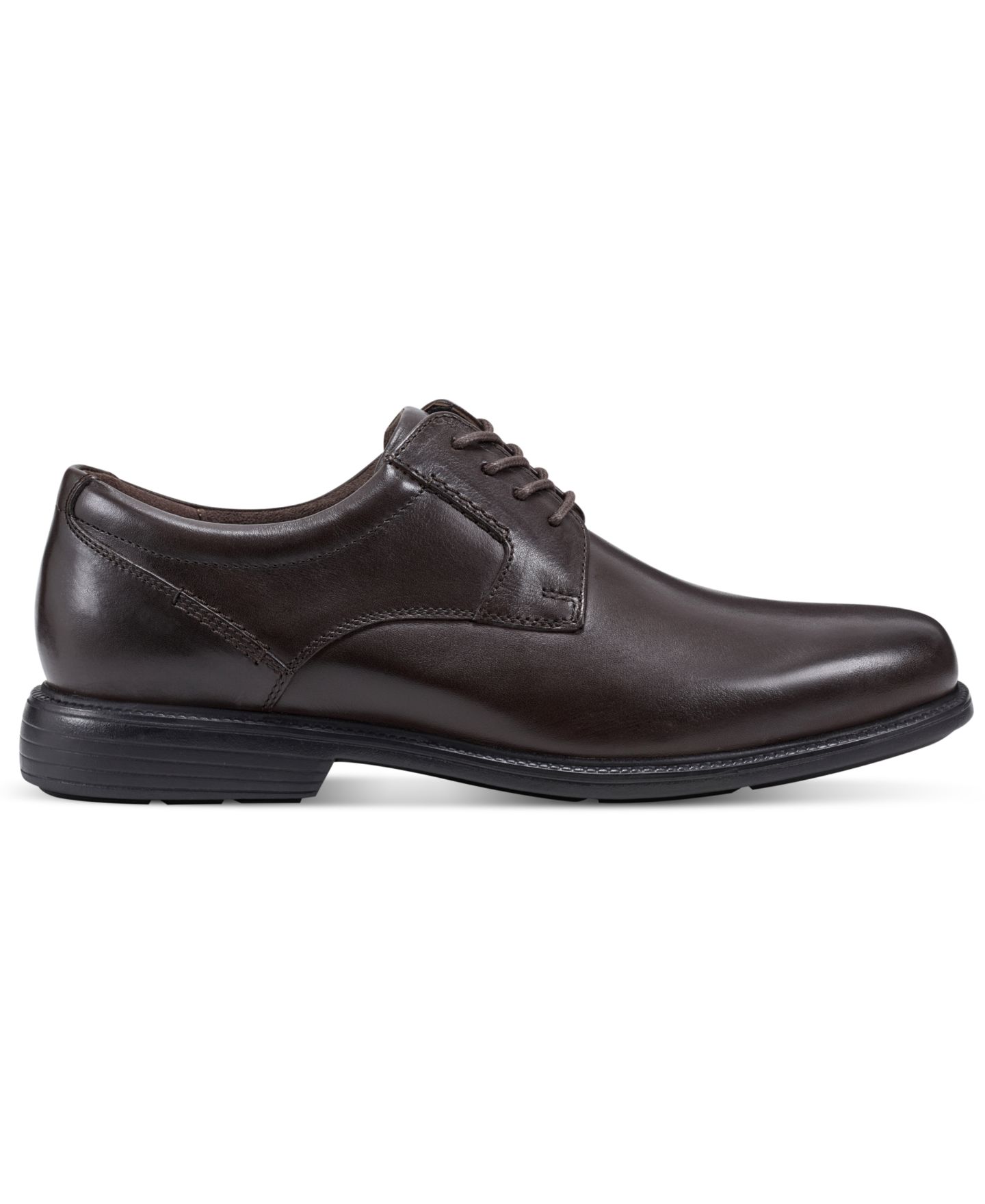 Мужские туфли Rockport Charles Road Plain Toe Dress Shoe, цвет: Тёмный коричневый — фото 2