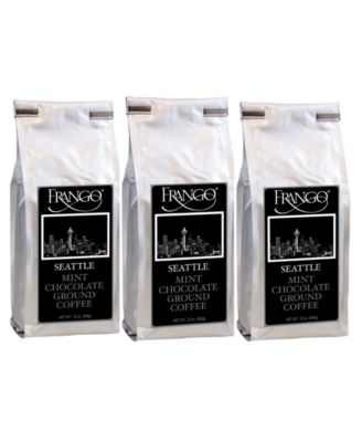 Frango Chocolates - 3 Pack Seattle Chocolate Mint 12 oz Ground Coffee