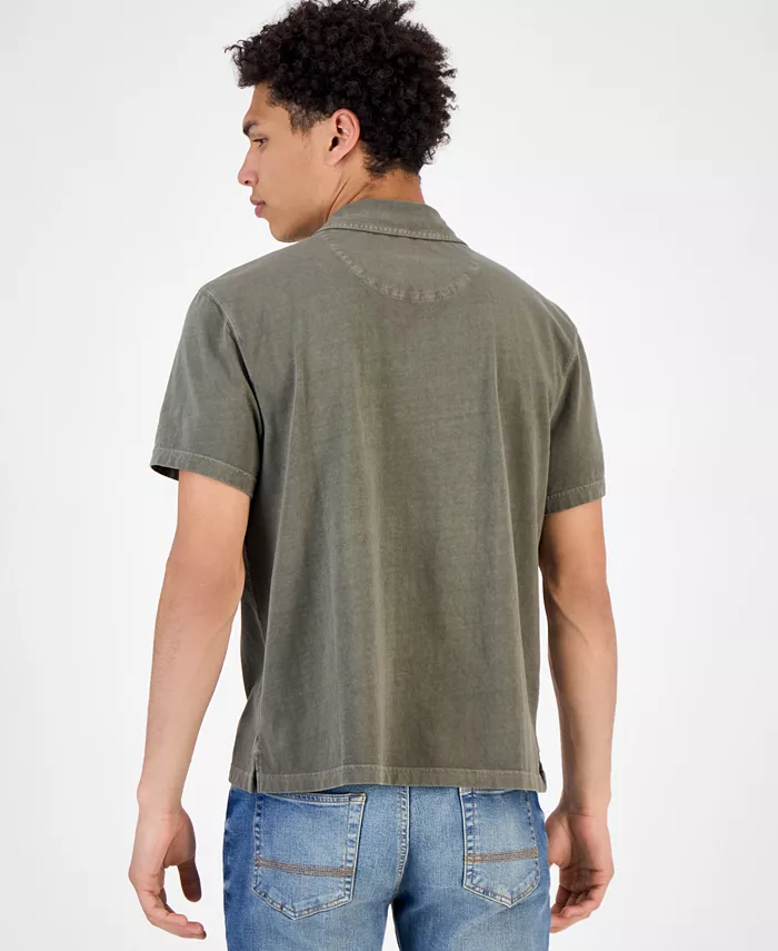 Men's Sun Faded Short Sleeve Polo Shirt - thumbnail 8