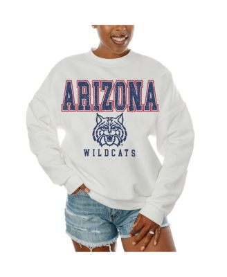 Gameday Couture - Women's White Arizona Wildcats Freestyle Fleece Pullover Sweatshirt