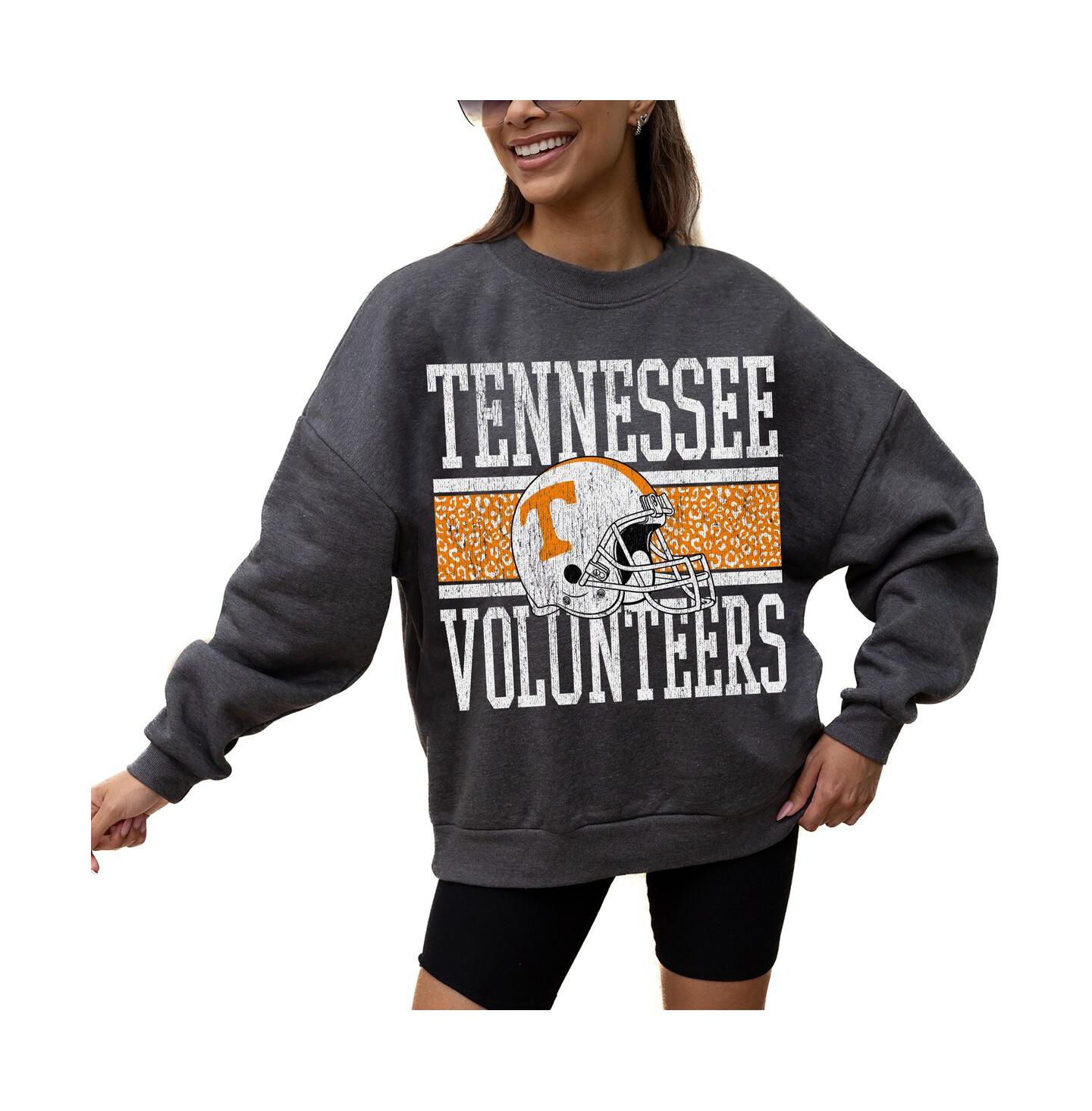 Женская толстовка Gameday Couture Charcoal Tennessee Volunteers Premium Fleece Pullover — фото 3