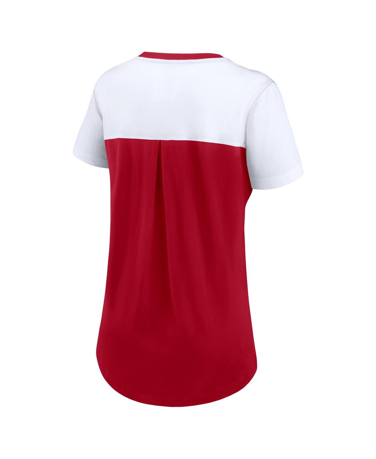 Nike Women's Scarlet San Francisco 49ers Performance Fashion T-shirt In Scarlet