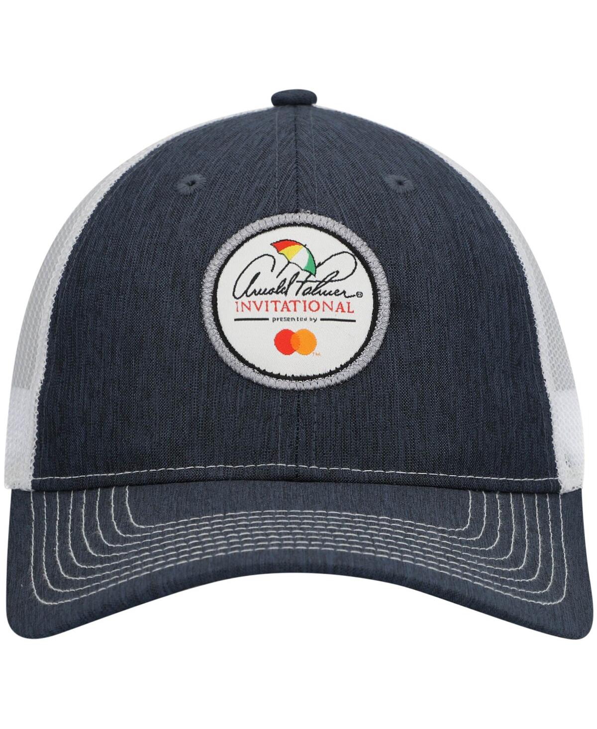 Ahead Men's Navy/white Arnold Palmer Invitational Logo Mesh Snapback Hat In Navy,white