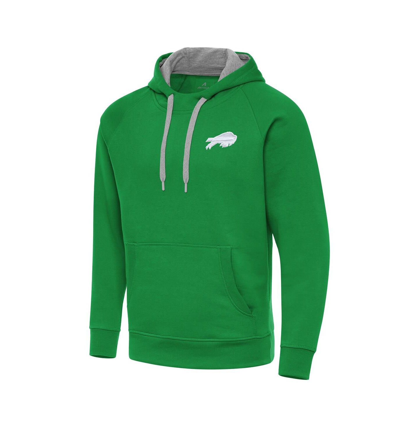 Мужское худи Antigua Kelly Green Buffalo Bills St. Patrick's Day Victory Pullover — фото 4