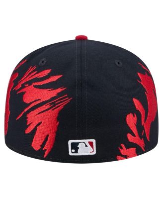 Men's Navy/Red Boston Red Sox Retro Pattern 59FIFTY Fitted Hat