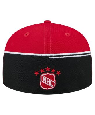 Men's Black/Red Detroit Red Wings Vintage Color Dip 59FIFTY Fitted Hat