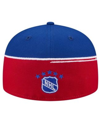 Men's Red/Royal New York Rangers Vintage Color Dip 59FIFTY Fitted Hat