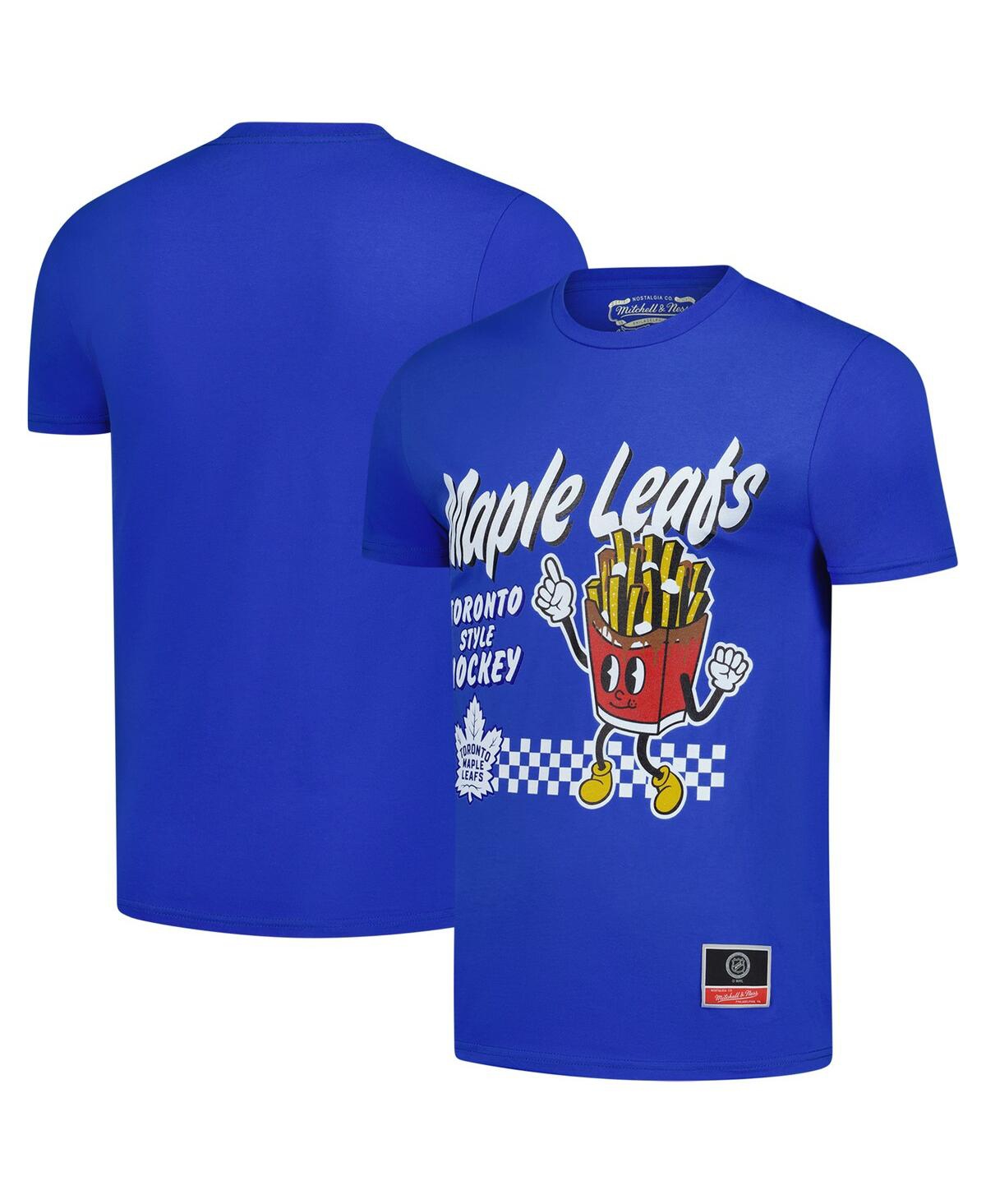 Mitchell & Ness Men's Blue Toronto Maple Leaf's Local Food T-shirt In Blue