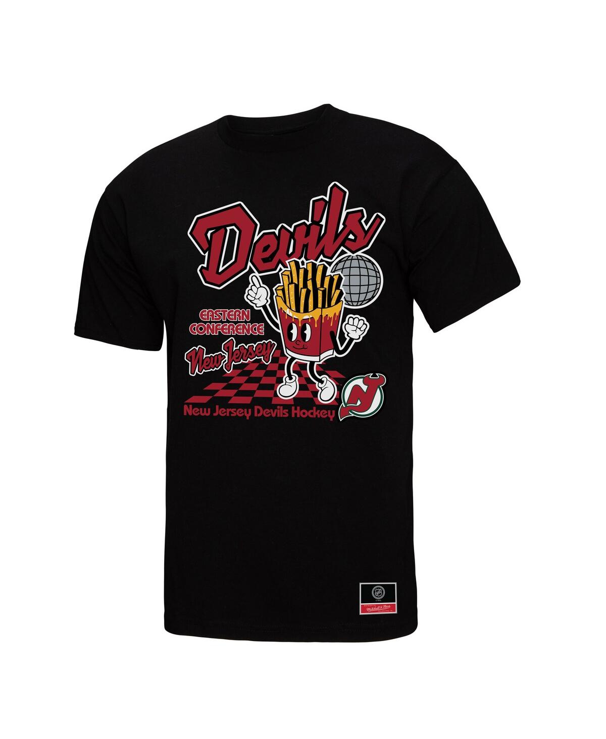 Mitchell & Ness Black New Jersey Devils Local Food T-shirt In Black