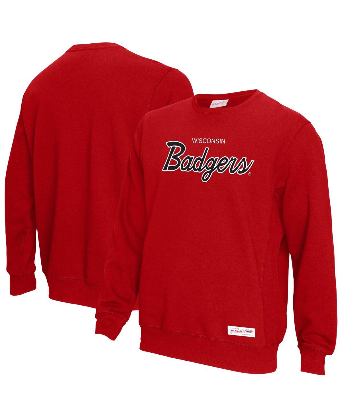 Men's Red Wisconsin Badgers Elite Script Pullover Sweatshirt - Red