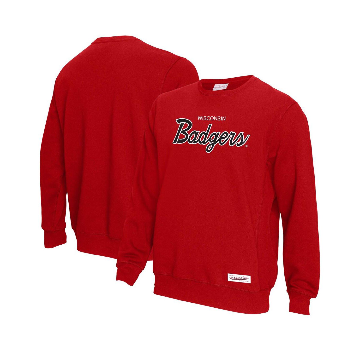Men's Red Wisconsin Badgers Elite Script Pullover Sweatshirt