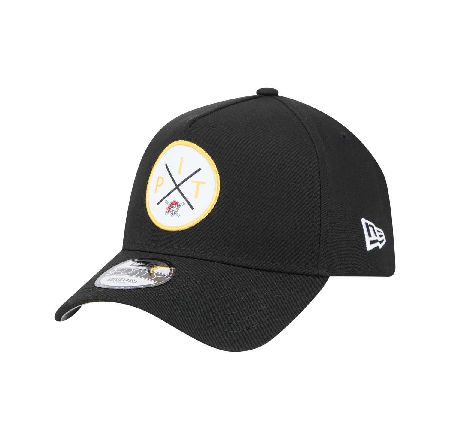Men's Black Pittsburgh Pirates 9FORTY A-Frame Adjustable Hat