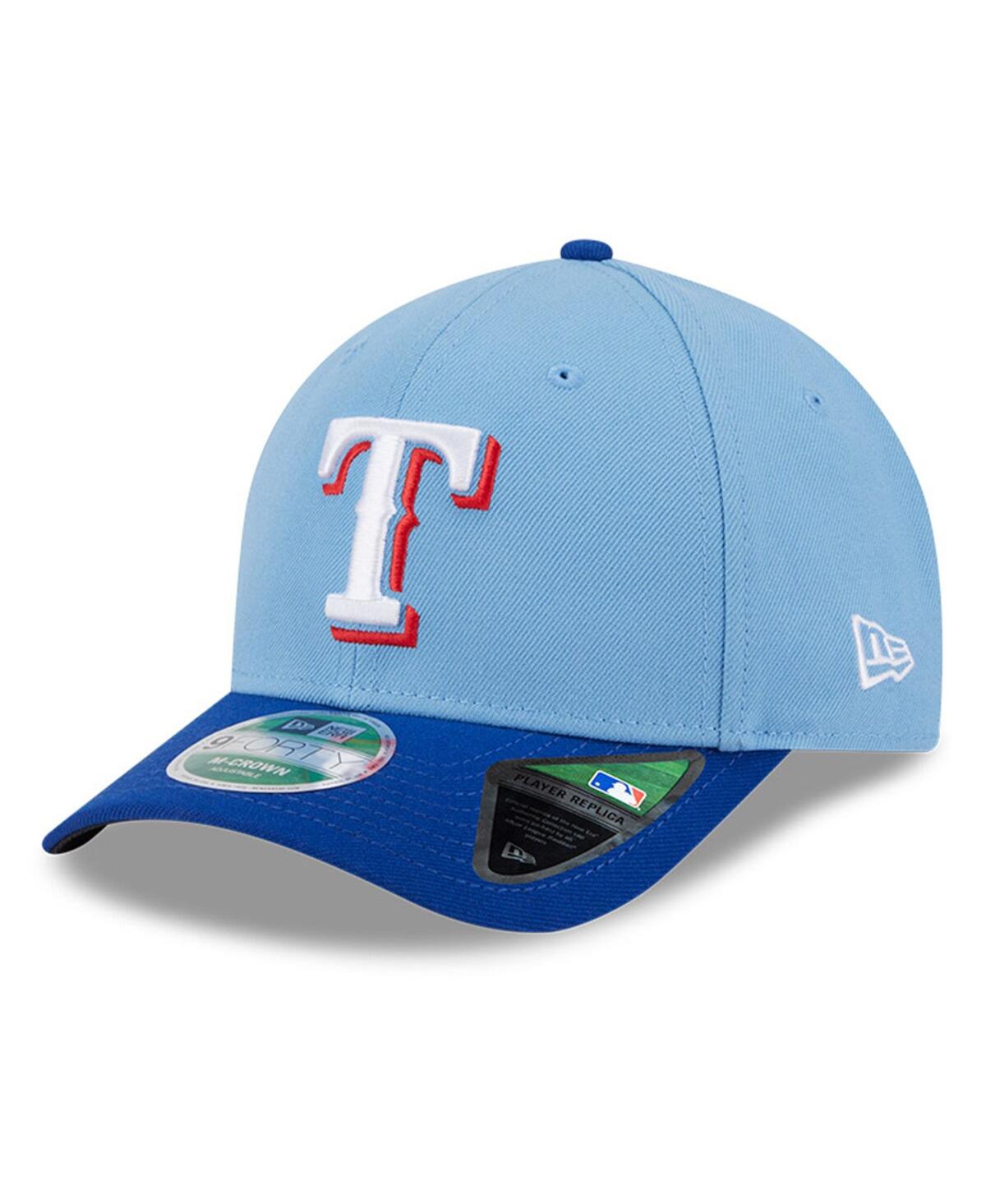 NEW ERA MEN'S LIGHT BLUE TEXAS RANGERS PLAYER REPLICA 9FORTY ADJUSTABLE HAT 