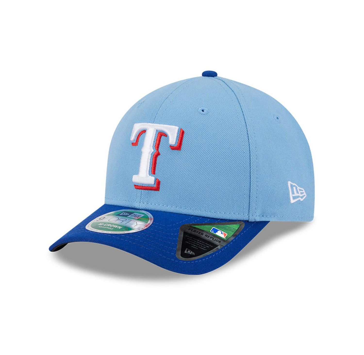 Men's Light Blue Texas Rangers Player Replica 9FORTY Adjustable Hat