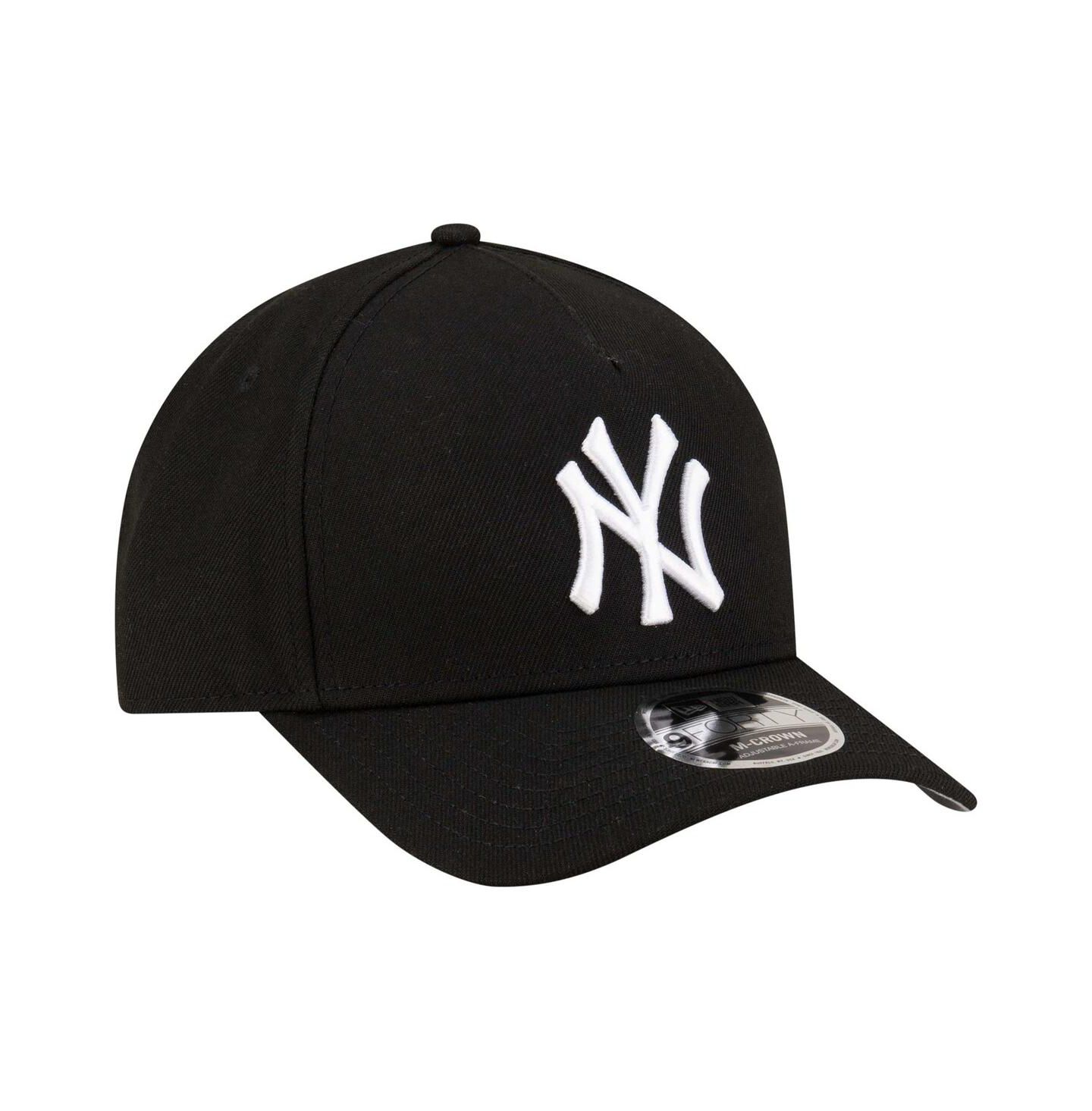 Мужская кепка New Era Black New York Yankees Player Replica 9FORTY Adjustable Hat — фото 5