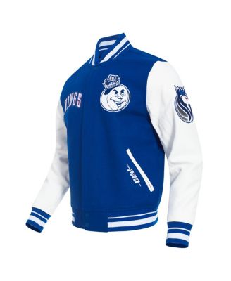 Men's Blue Sacramento Kings 2024/25 City Edition Wool Varsity Full-Zip Jacket