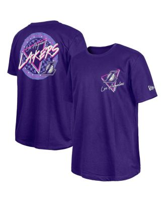 New Era - &nbsp;Purple Los Angeles Lakers Glow-in-the-Dark T-Shirt