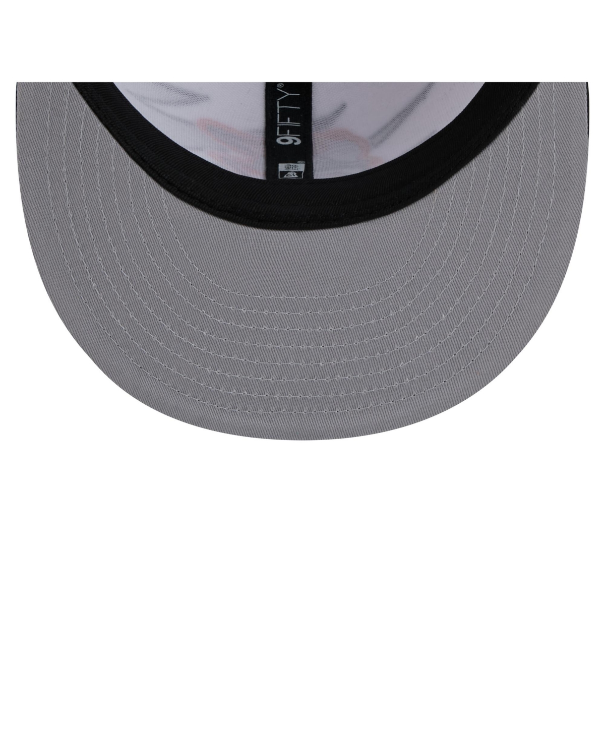 NEW ERA MEN'S BLACK/WHITE BALTIMORE ORIOLES JAGGED 9FIFTY SNAPBACK HAT 