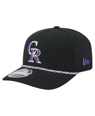 New Era - Men's Black Colorado Rockies Multi-Rope 9SEVENTY Stretch-Snap Hat
