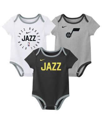 Nike - Baby Boys and Girls Utah Jazz Three-Pack Bodysuit Set
