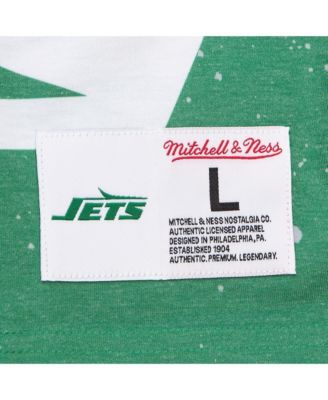 Men's White New York Jets Team Burst Vintage Logo T-Shirt