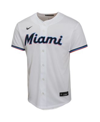 Big Boys and Girls Sandy Alcantara White Miami Marlins Home Game Player Jersey