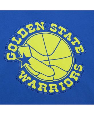 Men's Royal Golden State Warriors Hardwood Classics Neon Nights Premium T-Shirt