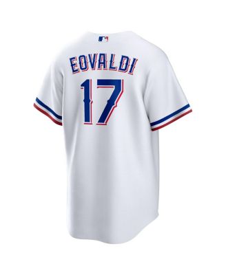 Men's Nathan Eovaldi White Texas Rangers Home Replica Jersey