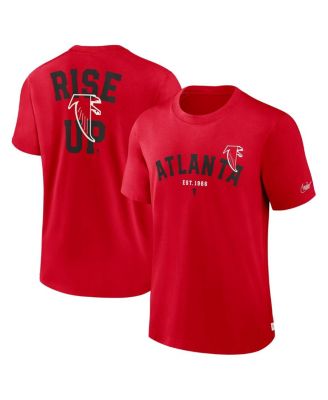 Nike - Men's Red Atlanta Falcons Rewind Slogan T-Shirt